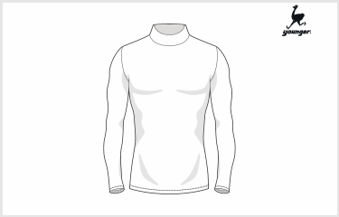 younger ハイネックインナー