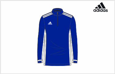 adidas MI TEAM19 ハーフジップ Tシャツ