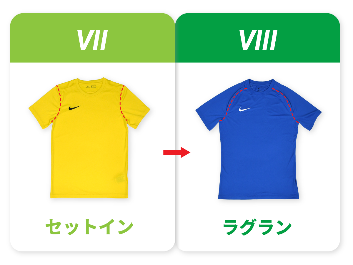 パーク VII と パーク VIII の形状・デザイン比較