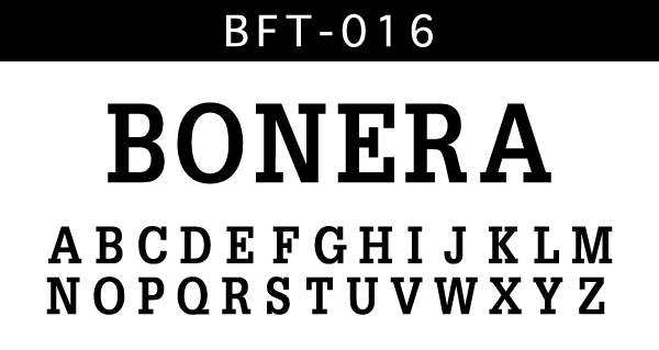 bonera ボネーラ フォント 016