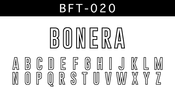 bonera ボネーラ フォント 020