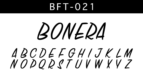 bonera ボネーラ フォント 021