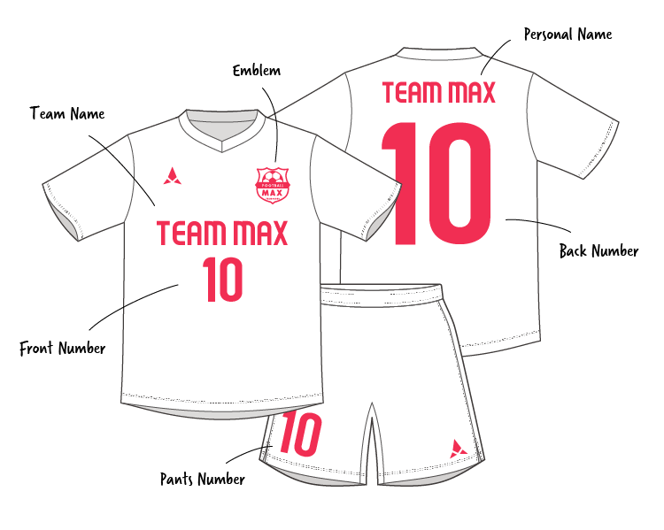 マーキング サッカーユニフォーム フットサルユニフォーム製作専門店 Teammax チームマックス